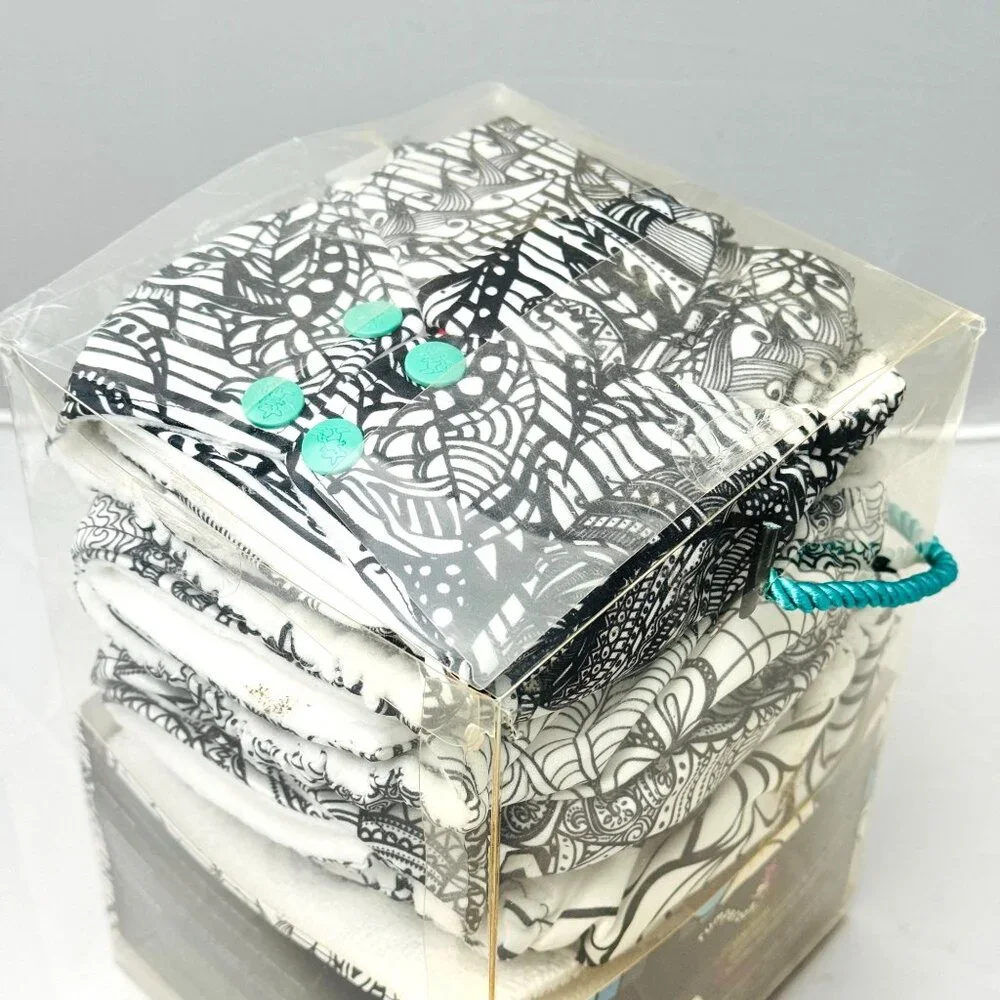 Rumparooz Cloth Diapers OS 4-pk Black & White Coloring Book Print Limited Ed.